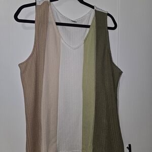 SHEIN Earthy Tones Sleeveless Tank Top